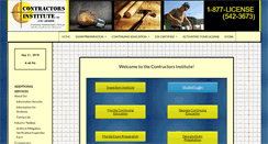 Desktop Screenshot of contractorsinstitute.com