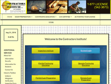 Tablet Screenshot of contractorsinstitute.com